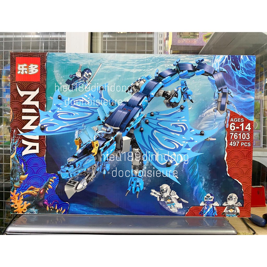 Lắp ráp xếp hình Rồng Biển Quyền Năng 76103