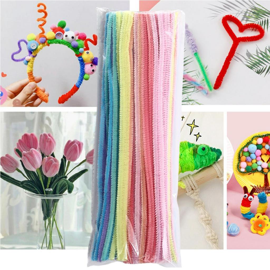 Set 100 Que Xoắn Mềm Mại Màu Dạ Quang Dùng Làm Đồ Thủ Công Nghệ Thuật