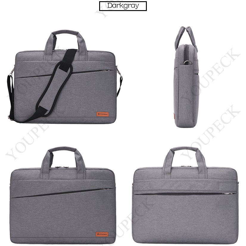 Túi chống sốc, chống nước Laptop Macbook Fopati 2019 có quai xách và quai đeo