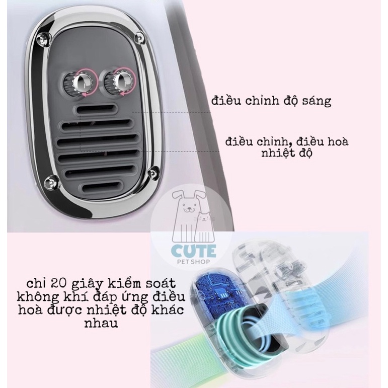 Balo Phi hành gia có điều hòa thông minh cho pet Petkit Breezy mẫu 2022