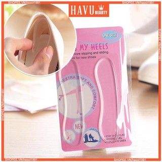 Set 2 miếng dán gót giày silicon chống đau chân hug my heels - havu beauty