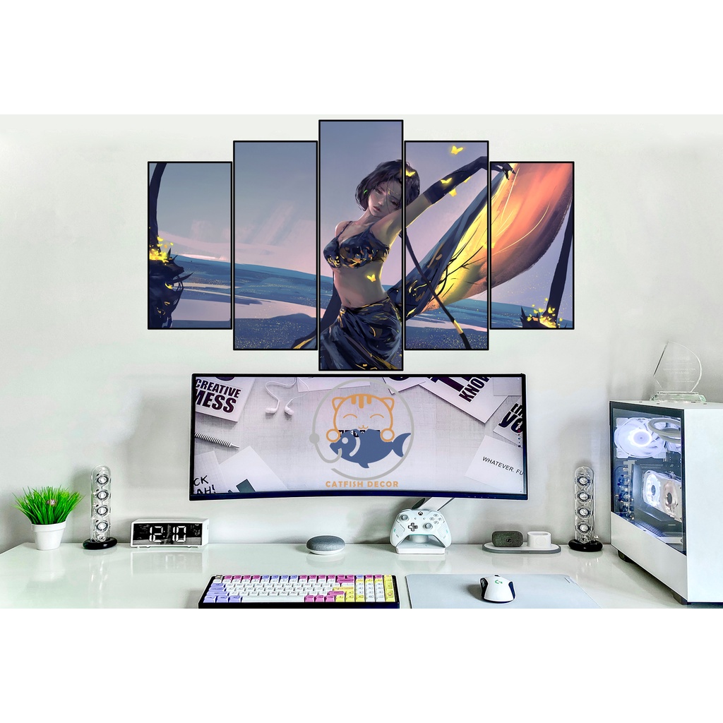 Tranh dán tương decor tranh trí phòng game/anime tổng hợp/artist 3