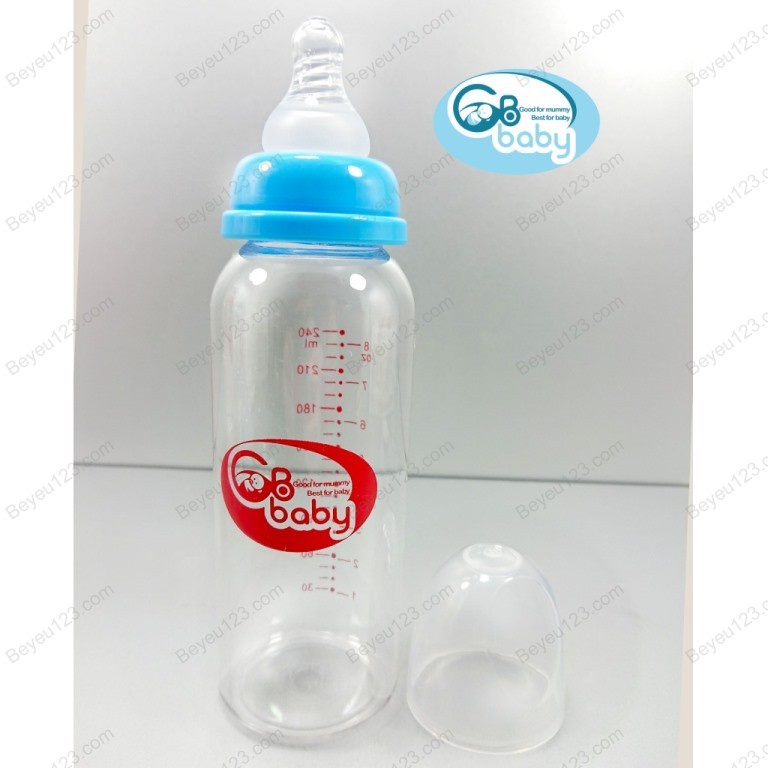 Bình sữa cổ hẹp 240ml không BPA GB BABY (Công nghệ Hàn Quốc)