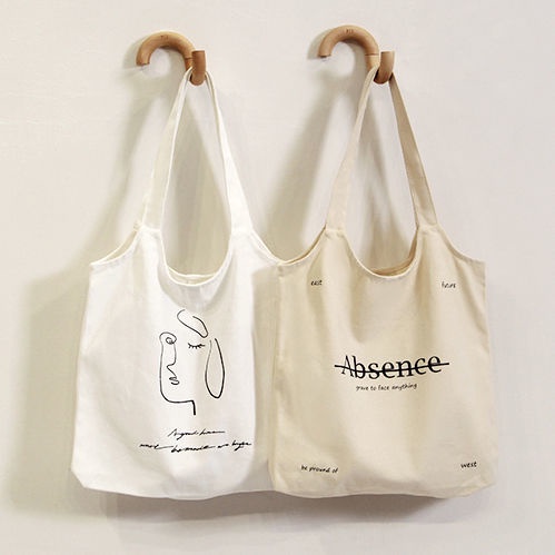 Túi Xách Canvas Cỡ Lớn Thiết Kế Đơn Giản Thời Trang Nhật Hàn Cho Nữ