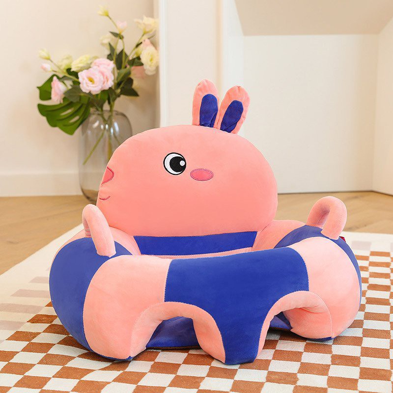 Ghế tập ngồi, ăn dặm hình thú nhồi bông cho bé, trẻ em sơ sinh cao cấp siêu cute nhiều màu