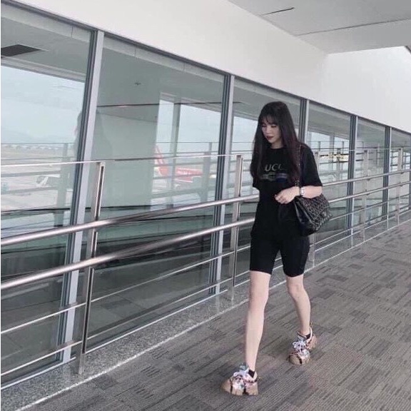 Quần legging lửng-Quần tập gym, yoga-Quần nâng mông co giãn 4 chiều cạp chun cao cấp Chibishopsince2018