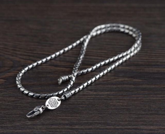 DÂY CHUYỀN BẠC THÁI KHẮC LỤC TƯ CHƠN NGÔN - VC121