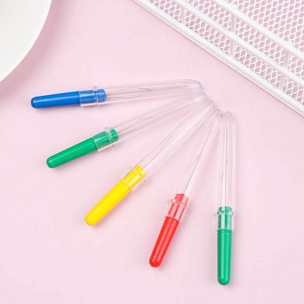 Bộ 5 Cây Kim Khâu Tự Động|Dụng Cụ May Vá Màu Sắc Ngẫu Nhiên
