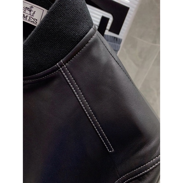 Áo khoác da, jacket nam Herme* HM cao cấp
