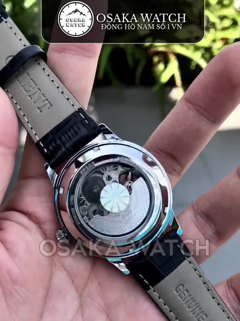 Đồng Hồ Nam Osaka Semi Skeleton Máy Cơ Automatic Dây Kim Loại Hàng Cao Cấp Mới - Màu Trắng | BigBuy360 - bigbuy360.vn