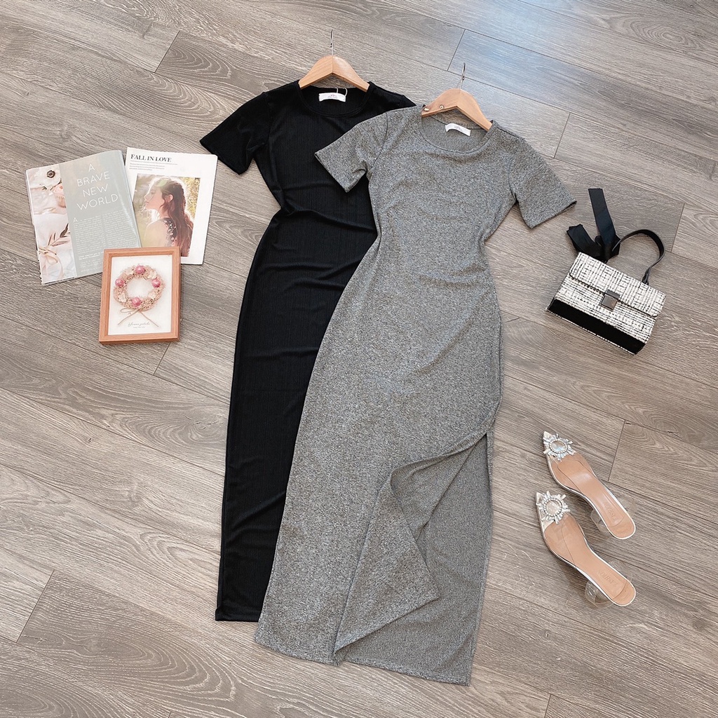 ( Ảnh thật 2 màu ) Đầm thun ôm body - Form siêu đẹp