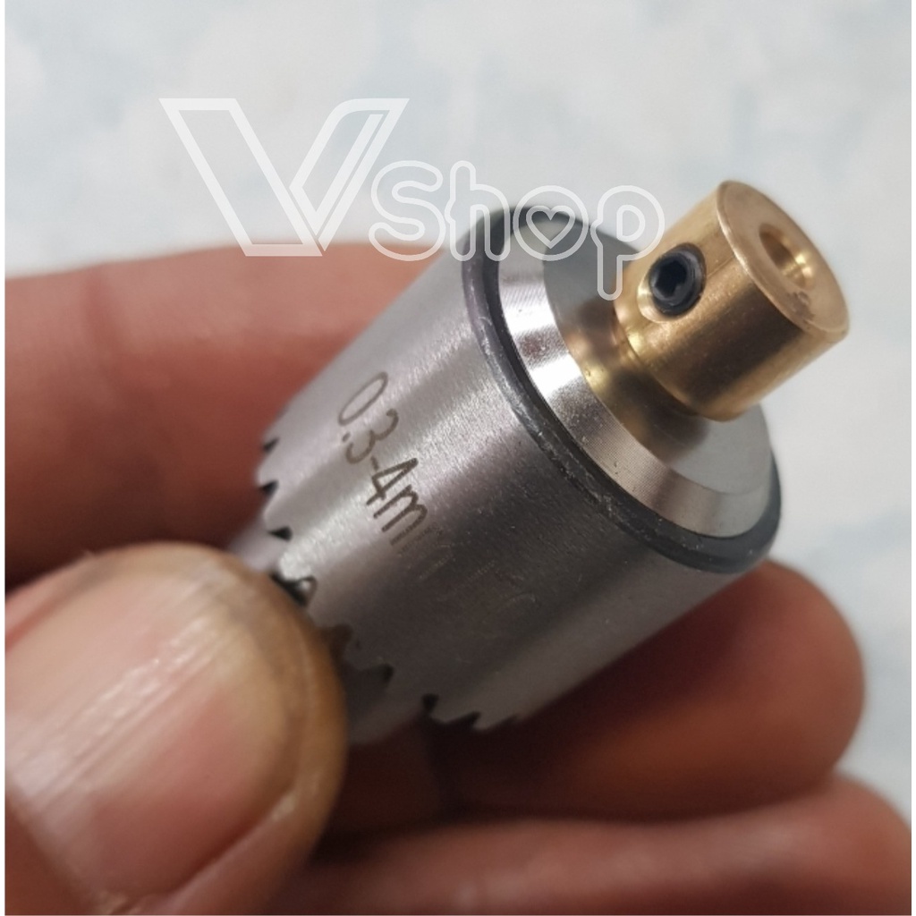 Măng ranh côn, đầu kẹp mũi khoan mini. 0,3mm – 4mm. lỗ cốt trục 3,175mm