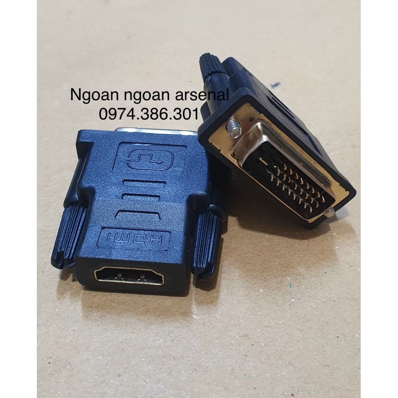 jack rắc chuyển HDMI Sang chuẩn DVI 24+1. báo giá 1 cái