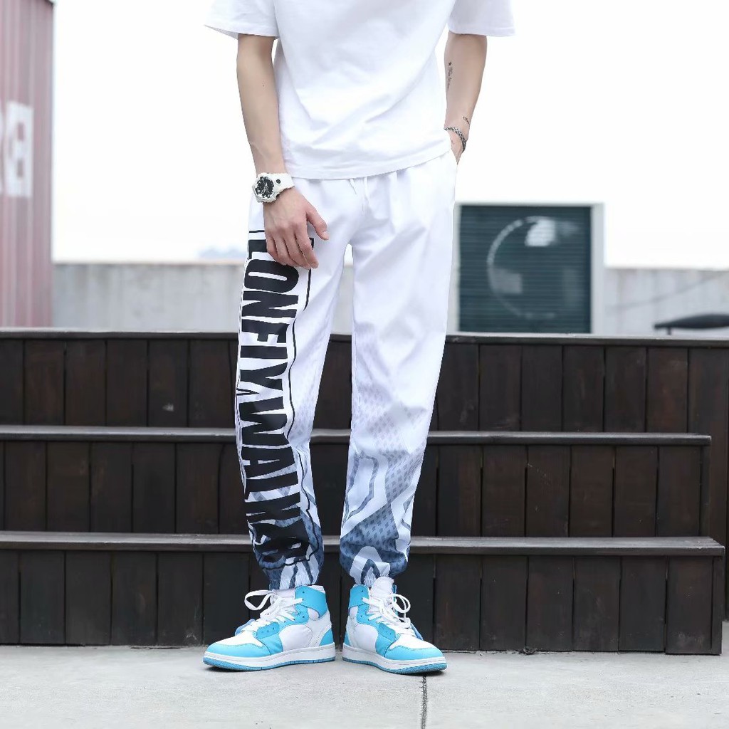 Young and dynamic style printed wide leg pants for men | BigBuy360 - bigbuy360.vn