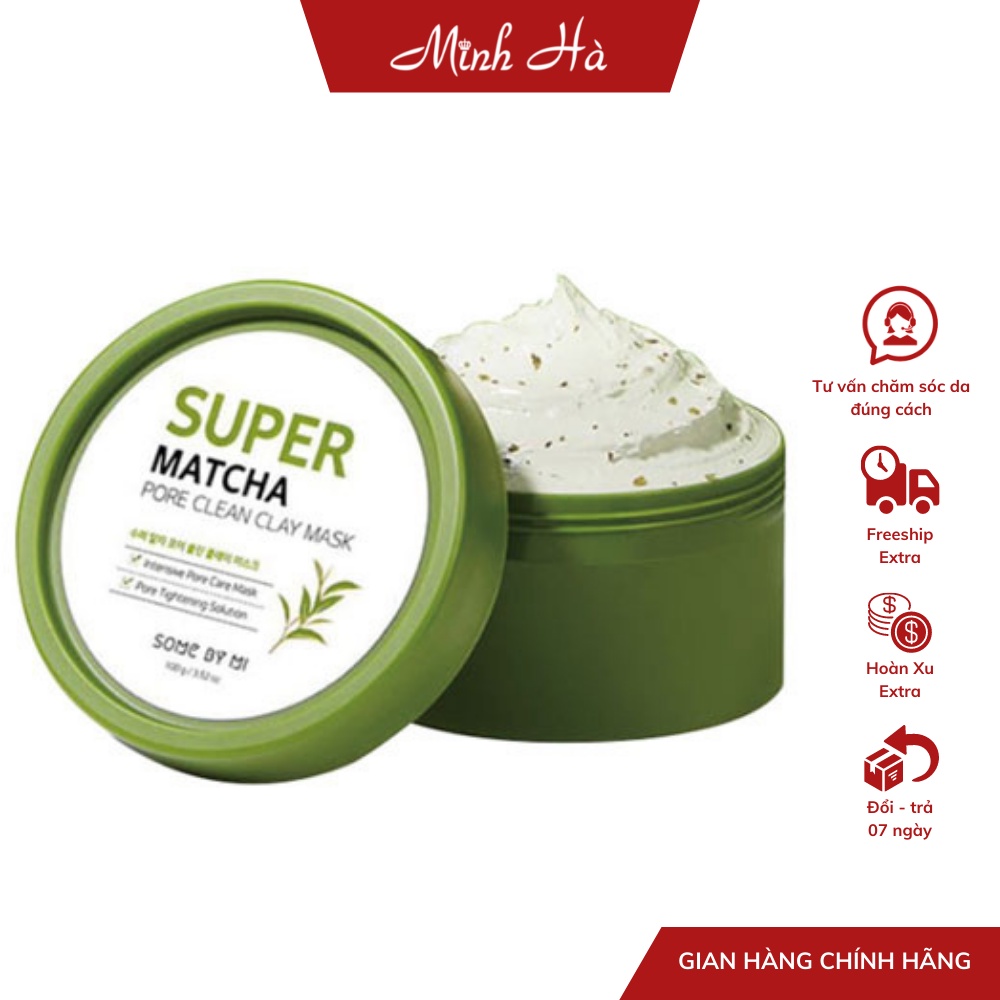 Mặt nạ đất sét Some By Mi Super Matcha Pore Clean Clay Mask 100g