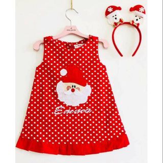 Combo sỉ Đầm noel kèm cài tóc xinh xắnp