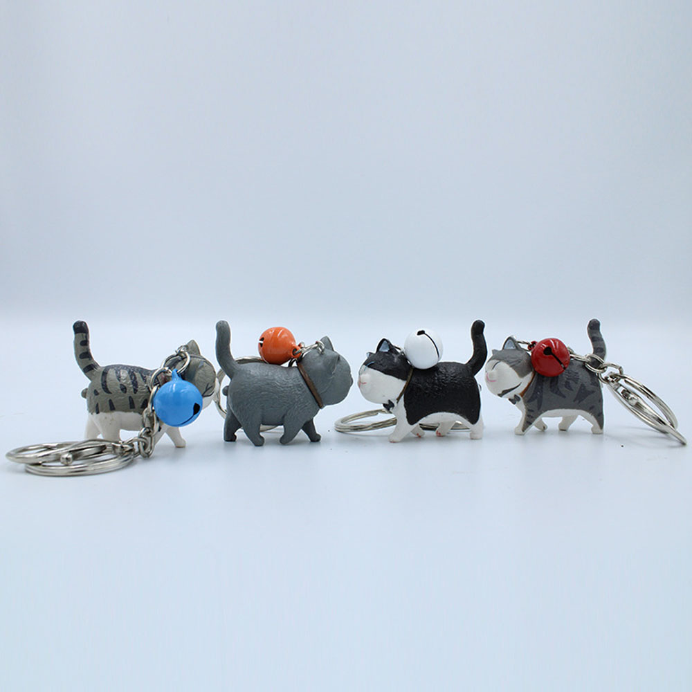 CHARMS Móc Khóa Kim Loại Hình Mèo Xinh Xắn