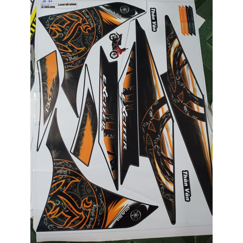 tem rời ex 135 cam đen xe đen