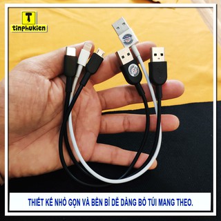 DÂY CÁP SẠC SIÊU BỀN DÀI 30CM | MICRO USB | TYPE-C | LIGHTNING