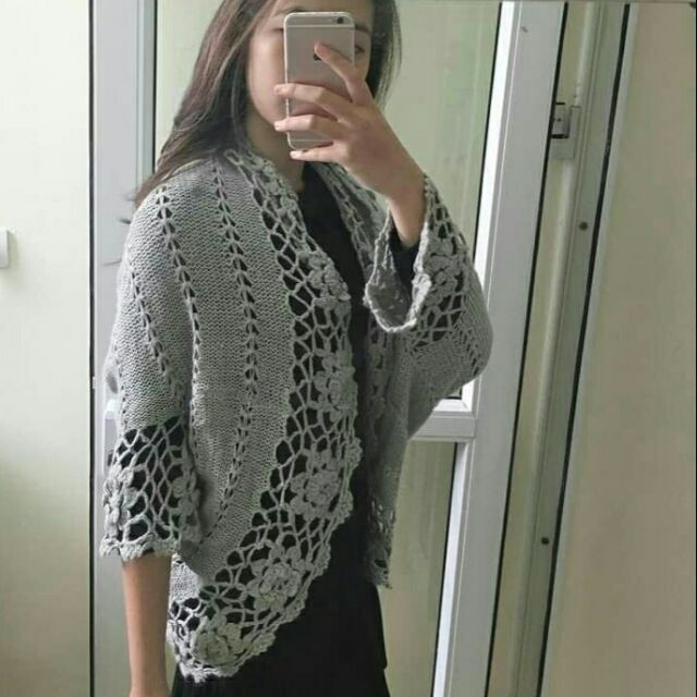 Áo khoác len móc, hàng thùng korea