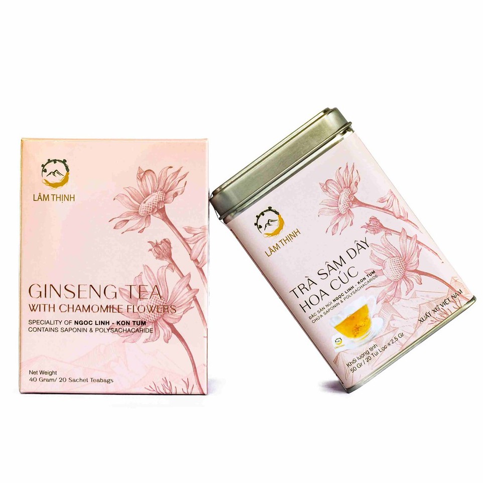Trà sâm dây hoa cúc ngọc linh ngon túi lọc 40gr và 50gr lâm thịnh ocop kon tum | BigBuy360 - bigbuy360.vn