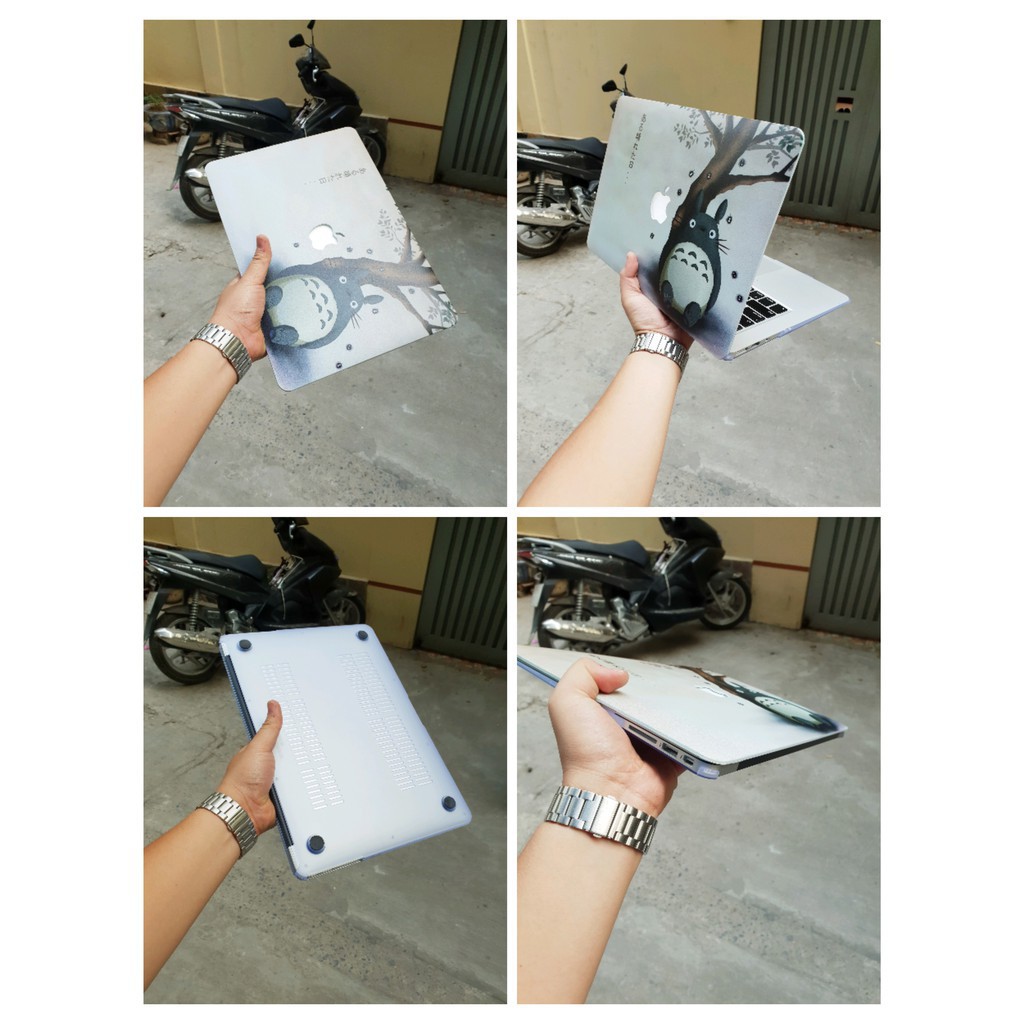 ỐP IN HÌNH TOTORO DÀNH CHO MACBOOK(TẶNG KÈM NÚT BỊT BỤI+KẸP CHỐNG GÃY SẠC)