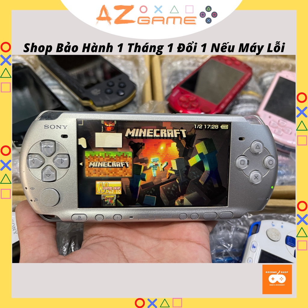 Máy PSP 3000 (Full game PSP/PS1/GBA/NES/SNES/GAME THÙNG) + Đủ Phụ Kiện