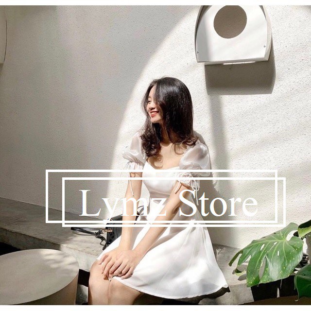 [Ảnh thật/Video] Váy trắng bồng bềnh thiết kế dự tiệc, kỉ yếu vải Quảng Châu Đầm công chúa   - Lymz Store