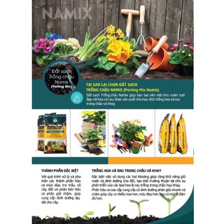 Đất sạch trồng chậu Namix (2kg) Cân lẻ từ bao to