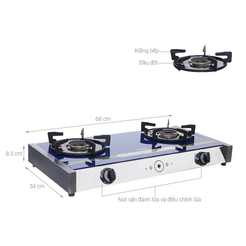 Bếp Gas Sanko G-Cooker 68SC Đôi Tiết Kiệm Gas