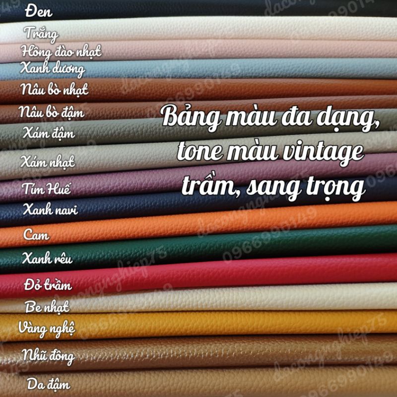 DA PU VÂN LÓT NHUNG CAO CẤP DÀY 1.0MM SIÊU MỀM