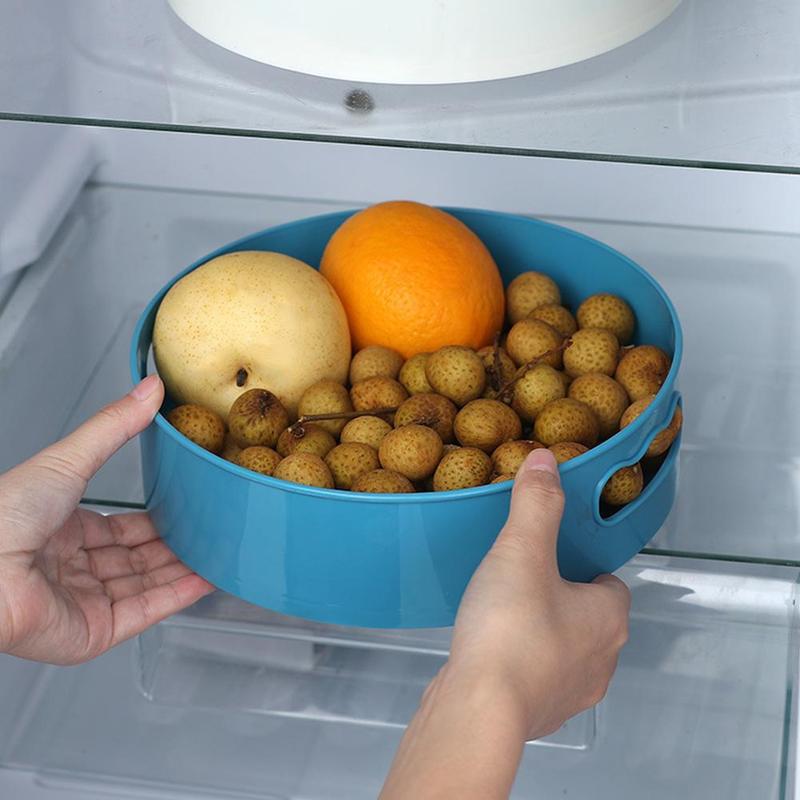 1 Khay Đựng Trái Cây / Đồ Ăn Vặt Có Thể Xoay Được Đa Năng