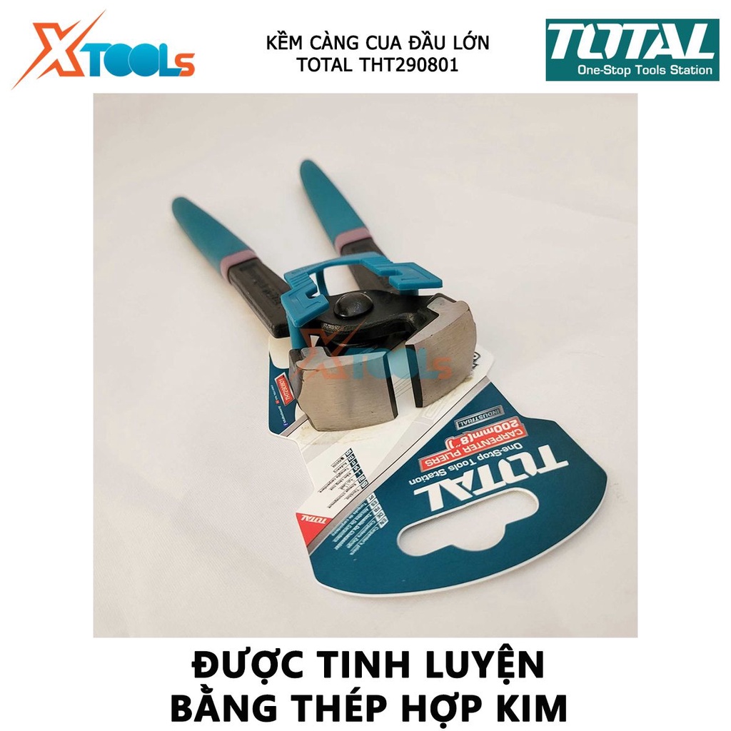 Kìm tuốt dây điện TOTAL | kìm cắt dây điện kích thước 8.5&quot;/215mm - 10&quot;/254mm bấm,cắt dây điện [CHÍNH HÃNG] [XTOOLs]