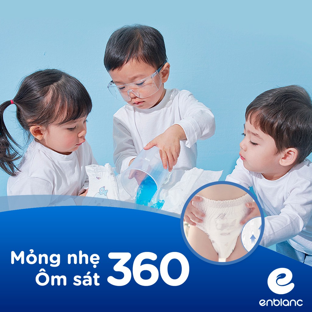 Tã Bỉm Dán Size M32 ENBLANC KEEP FRIENDS Nội Địa Hàn Quốc Siêu Thoáng Mát, Thấm Hút Cho Bé Vui Chơi