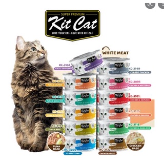 (THÙNG 24 LON MIX) Pate Kit Cat cho mèo lon 70g