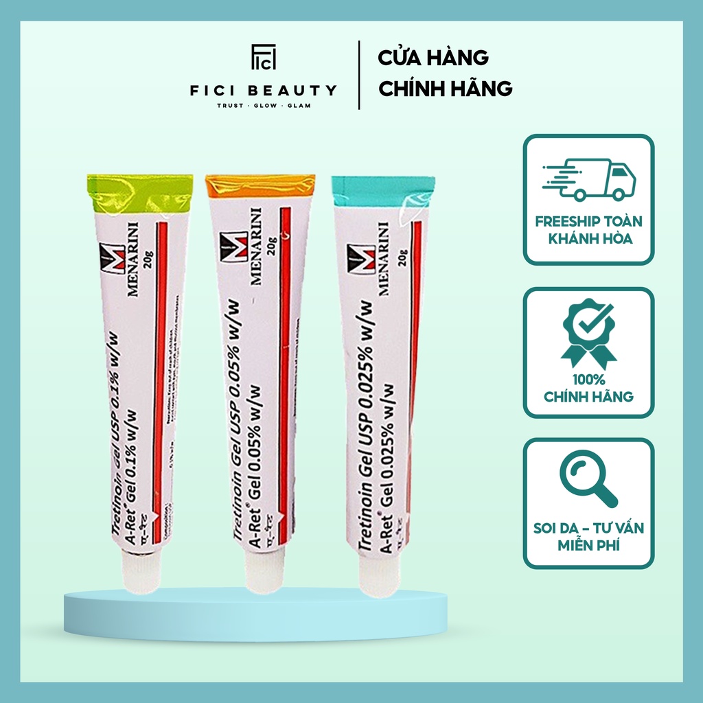 Gel Tái Tạo Trẻ Hóa Hỗ Trợ Giảm Mụn MENARINI Tritinoin Gel USP 20g