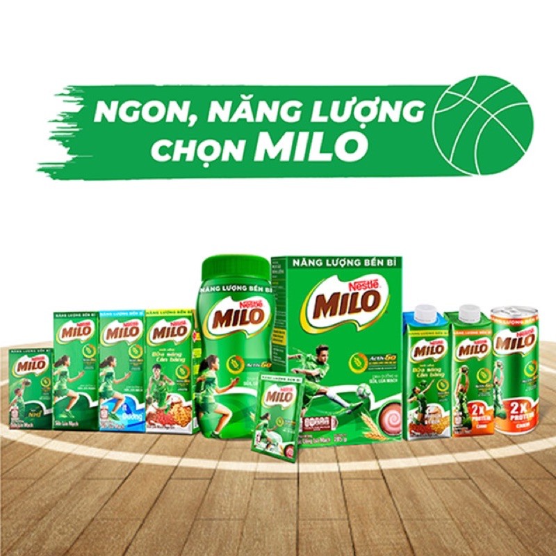 Thức Uống Lúa Mạch Milo 180ml Lốc  Có Đường / Ít Đường