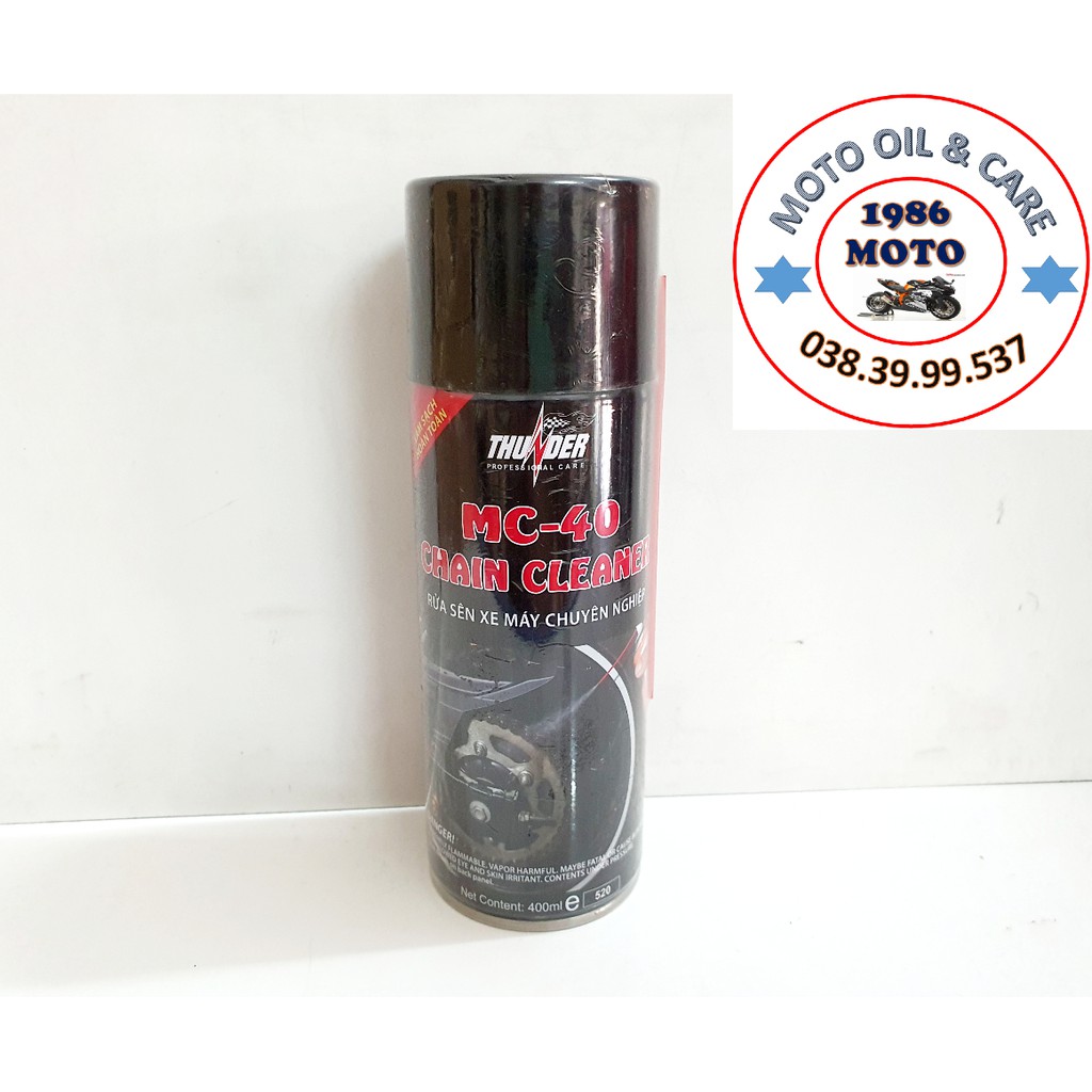 Chai rửa sên Thunder MC40 ChainClean 400ml