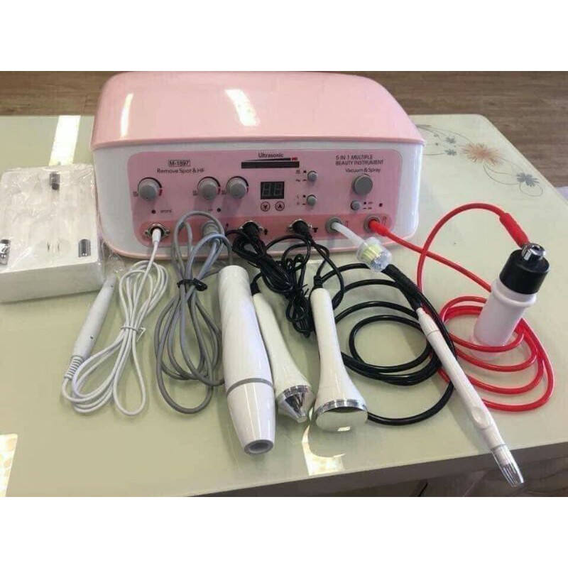 Bộ 2 dây nối đỏ-đen hút mụn, phun sương dùng cho máy 5in1