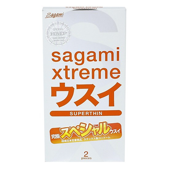 Bao cao su Sagami Xtreme Super Thin 2 cái