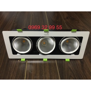 Đèn Led hộp âm trần rọi TOPAZ 30W - Kingled - (GL -3*10SS -V334) - Ánh sáng: Trắng, Vàng, Trung tính. Bh 12 tháng