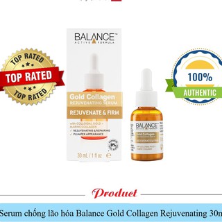Serum dưỡng da chống lão hóa Balance Gold Collagen Rejuvenating Serum 30ml