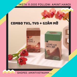 Combo ngũ cốc TV1 TV3 huỷ mỡ A’mint - Amint