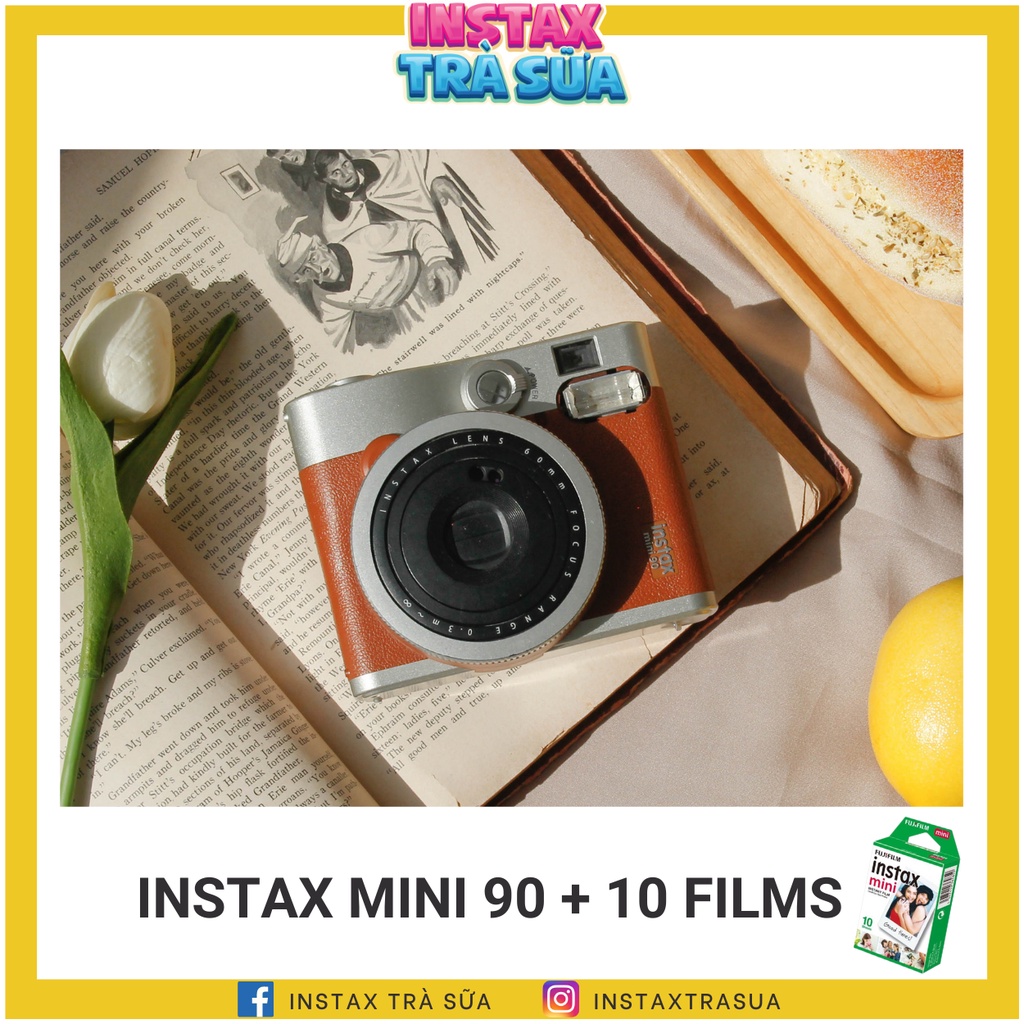 MÁY ẢNH LẤY LIỀN INSTAX MINI 90 - TẶNG KÈM 10 FILM - CHÍNH HÃNG FUJIFILM