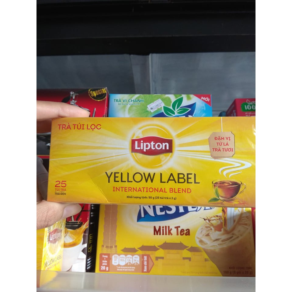 Trà Lipton túi lọc nhãn vàng hộp 50g( 2g x 25 gói)