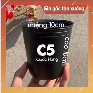 Chậu nhựa đen C5