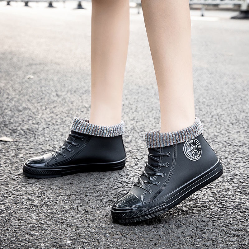 Giày bốt đi mưa đế dày chống thấm nước chống mài mòn và chống trượt thời trang cho nữ | BigBuy360 - bigbuy360.vn