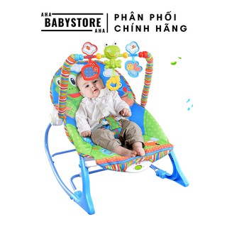 FREE SHIP - Ghế rung chính hãng cho bé, giúp bé ngồi ăn dặm, nằm chơi, thanh đồ chơi có nhạc vui nhộn