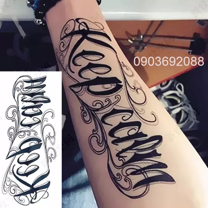 [HCM] Hình xăm dán - tattoo sticker lớn cá tính 12 x 19cm