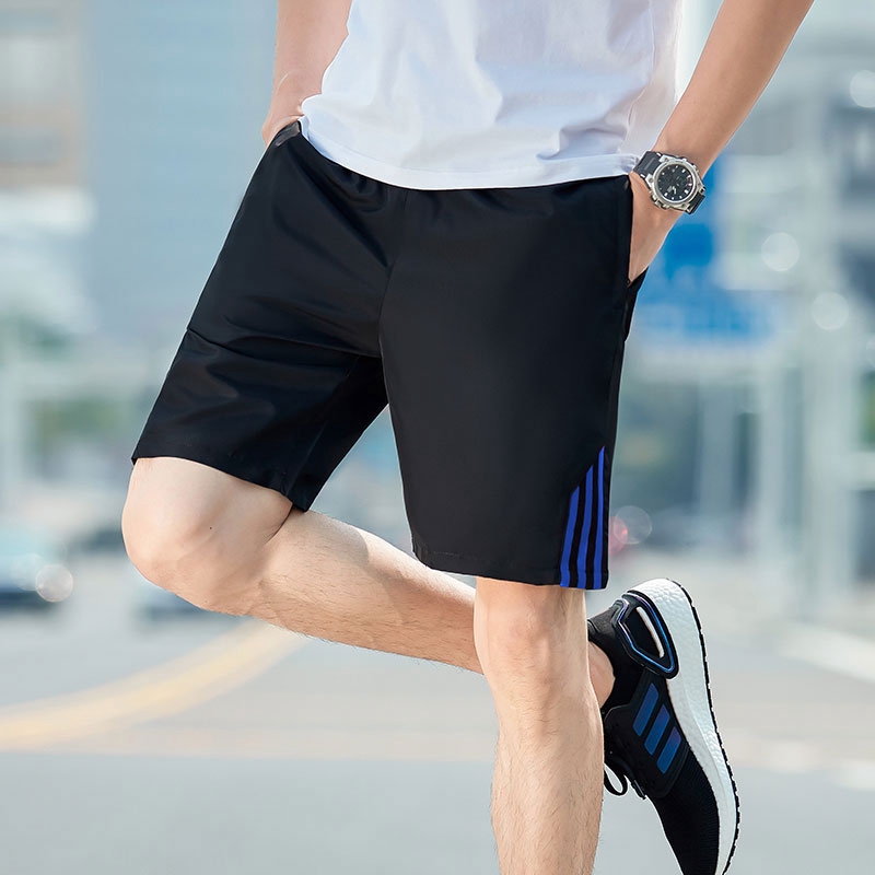 Quần short thể thao có túi và dây rút thời trang mùa hè cho nam size M-4XL